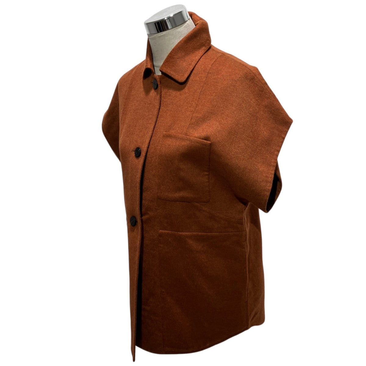 HERMES カシミヤジャケット5E0235DC 古着・中古-2枚目のアイテム画像