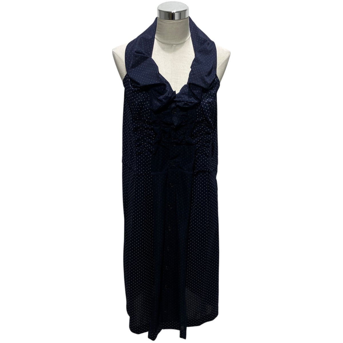 tricot COMME des GARCONS 2011ドット柄ワンピースTI-O020 古着・中古-1枚目のアイテム画像