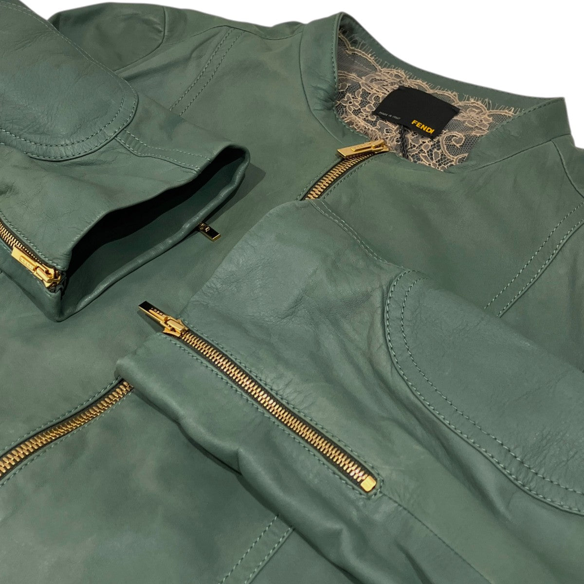 FENDI レザージャケットFPG926 KPM 古着・中古-6枚目のアイテム画像