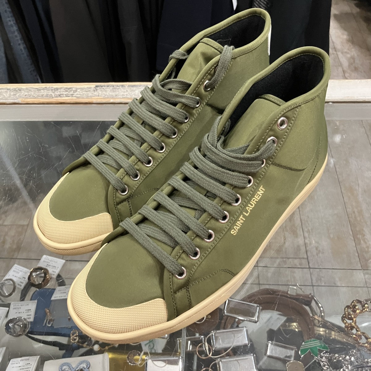 Saint Laurent Paris ハイカットスニーカー 古着・中古-1枚目のアイテム画像
