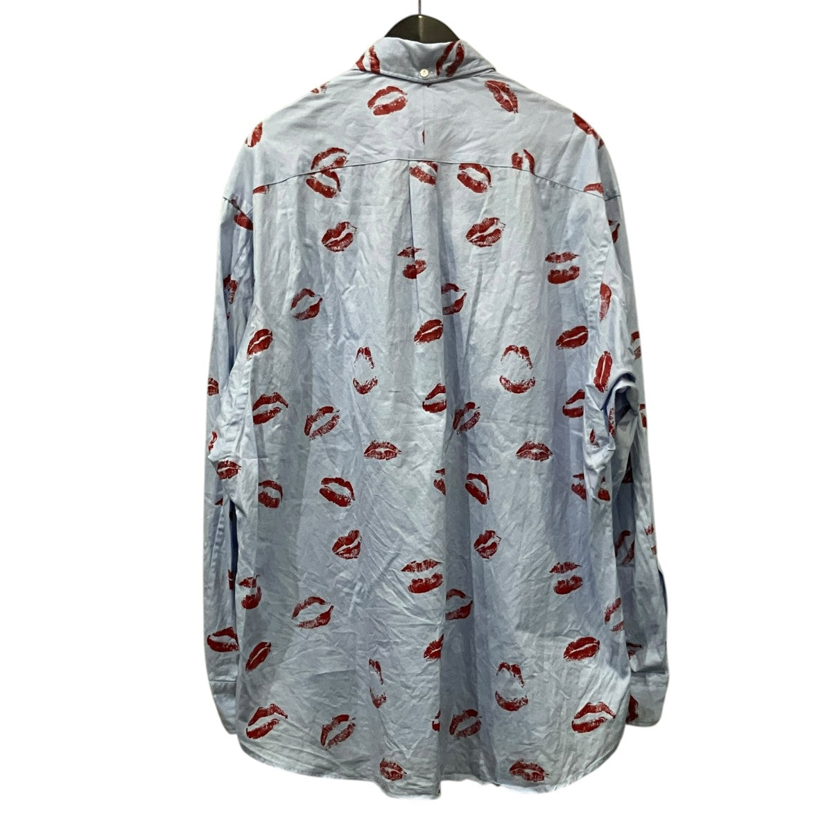 TAKAHIROMIYASHITA TheSoloIst． SAMPLE品／ ｢back gusset sleeve botton down shirt｣ リッププリントシャツ 古着・中古-2枚目のアイテム画像