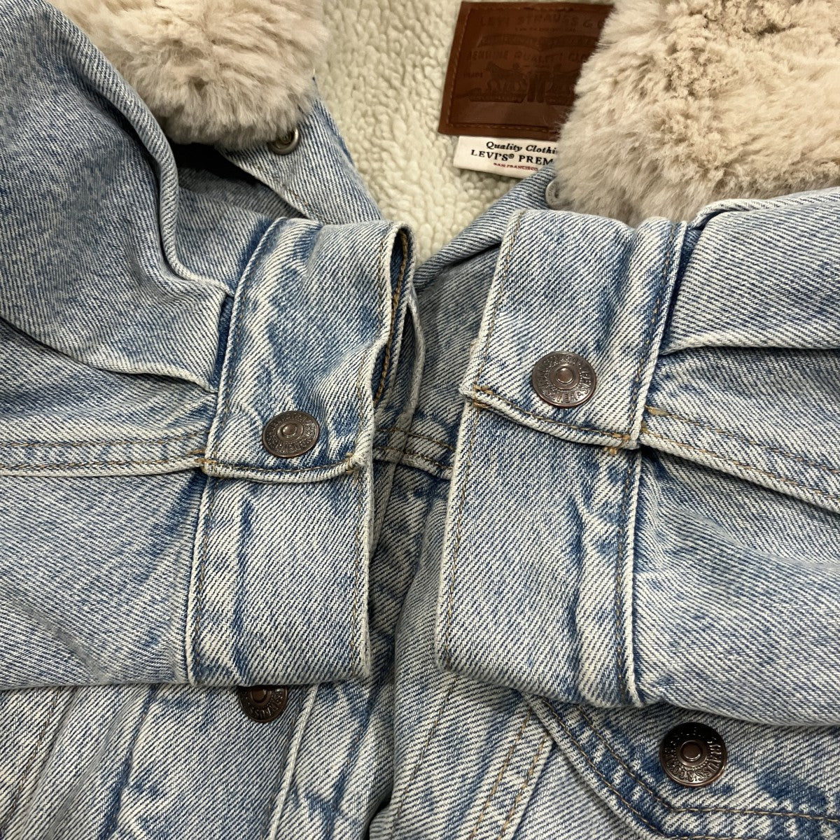 LEVI’S 内ボアデニムジャケット 古着・中古-4枚目のアイテム画像