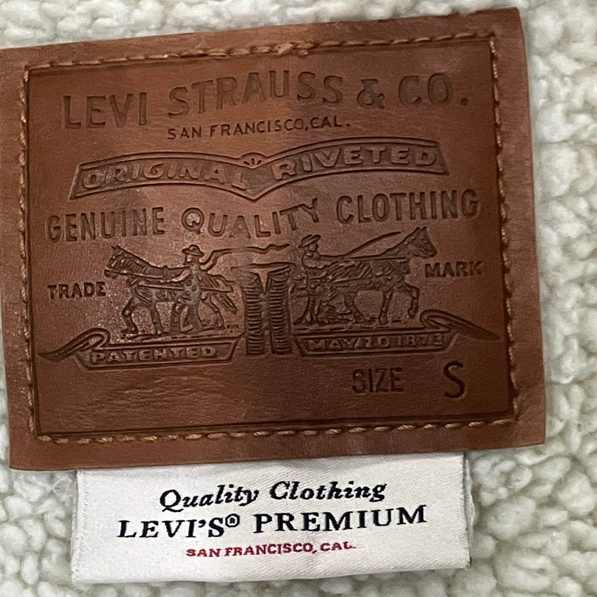LEVI’S 内ボアデニムジャケット 古着・中古-5枚目のアイテム画像