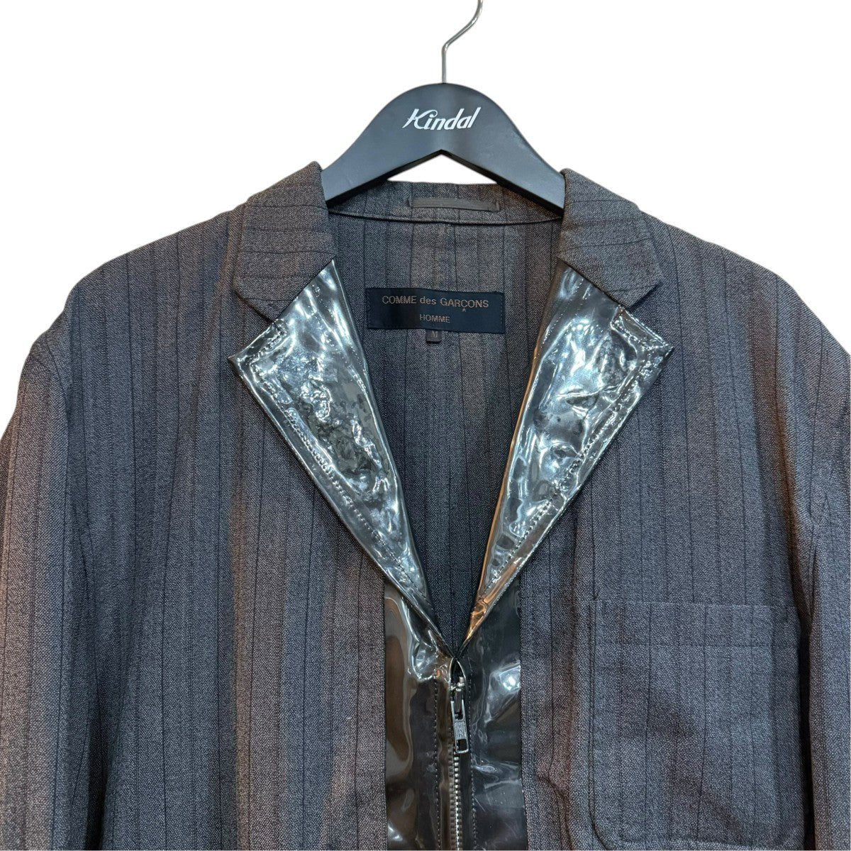 COMME des GARCONS HOMME 田中オムPVCジップテーラードジャケットHJ-10014M 古着・中古-3枚目のアイテム画像