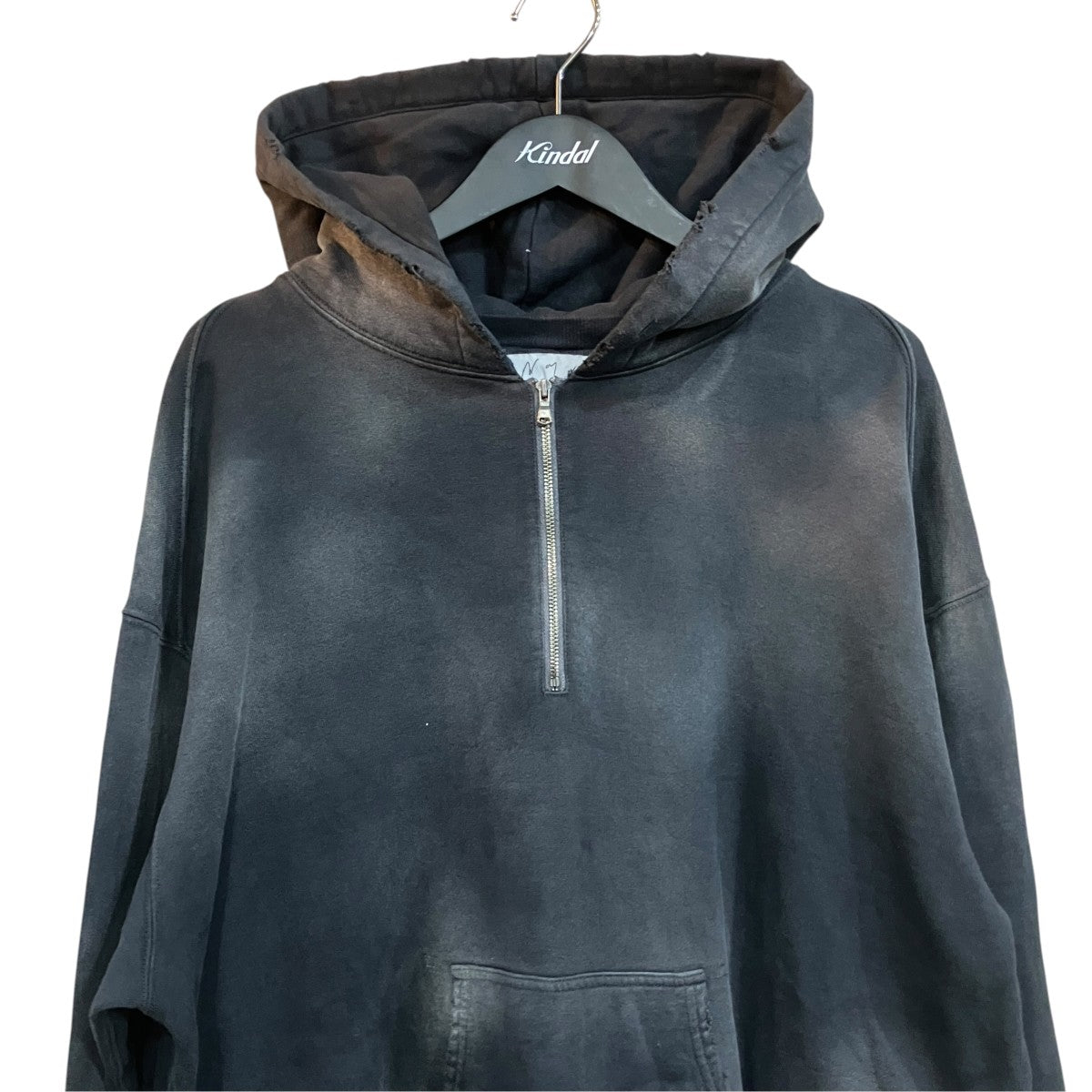 ANCELLM LIGHT LOOP ZIP HOODIEハーフジップパーカーANC-CT148 古着・中古-3枚目のアイテム画像