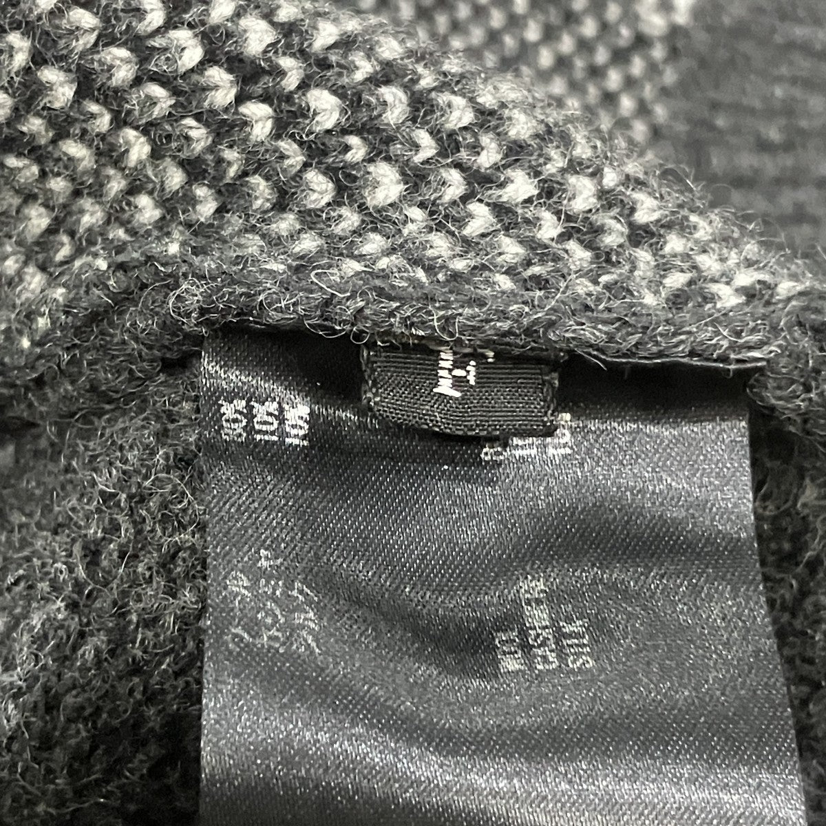 THE RERACS アーガイルウールカシミヤニットセーター 古着・中古-5枚目のアイテム画像