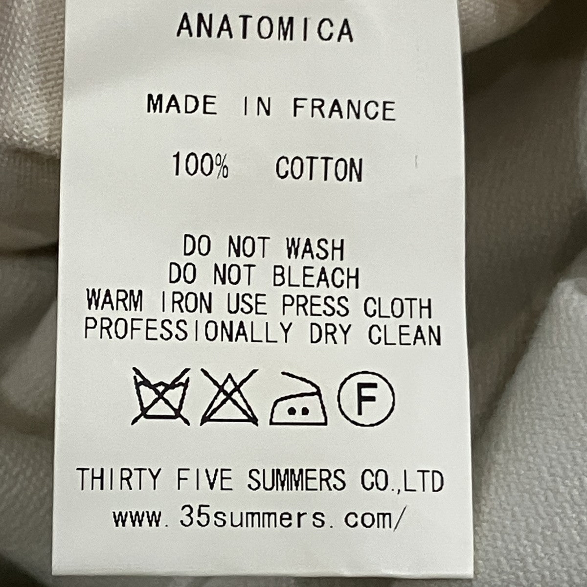 ANATOMICA ドルマン 古着・中古-6枚目のアイテム画像