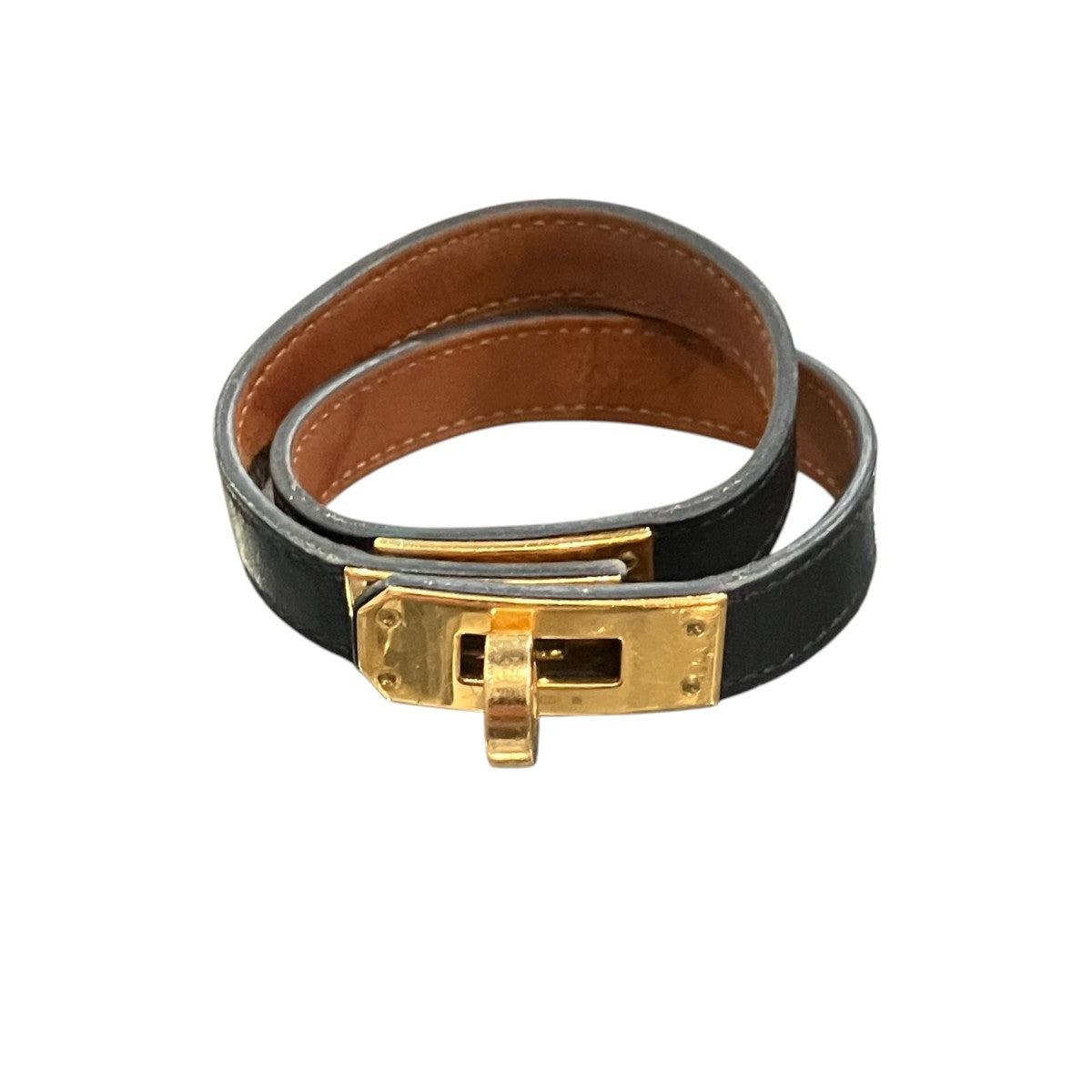 HERMES KELLY BRACELET レザーブレスレット 古着・中古-2枚目のアイテム画像