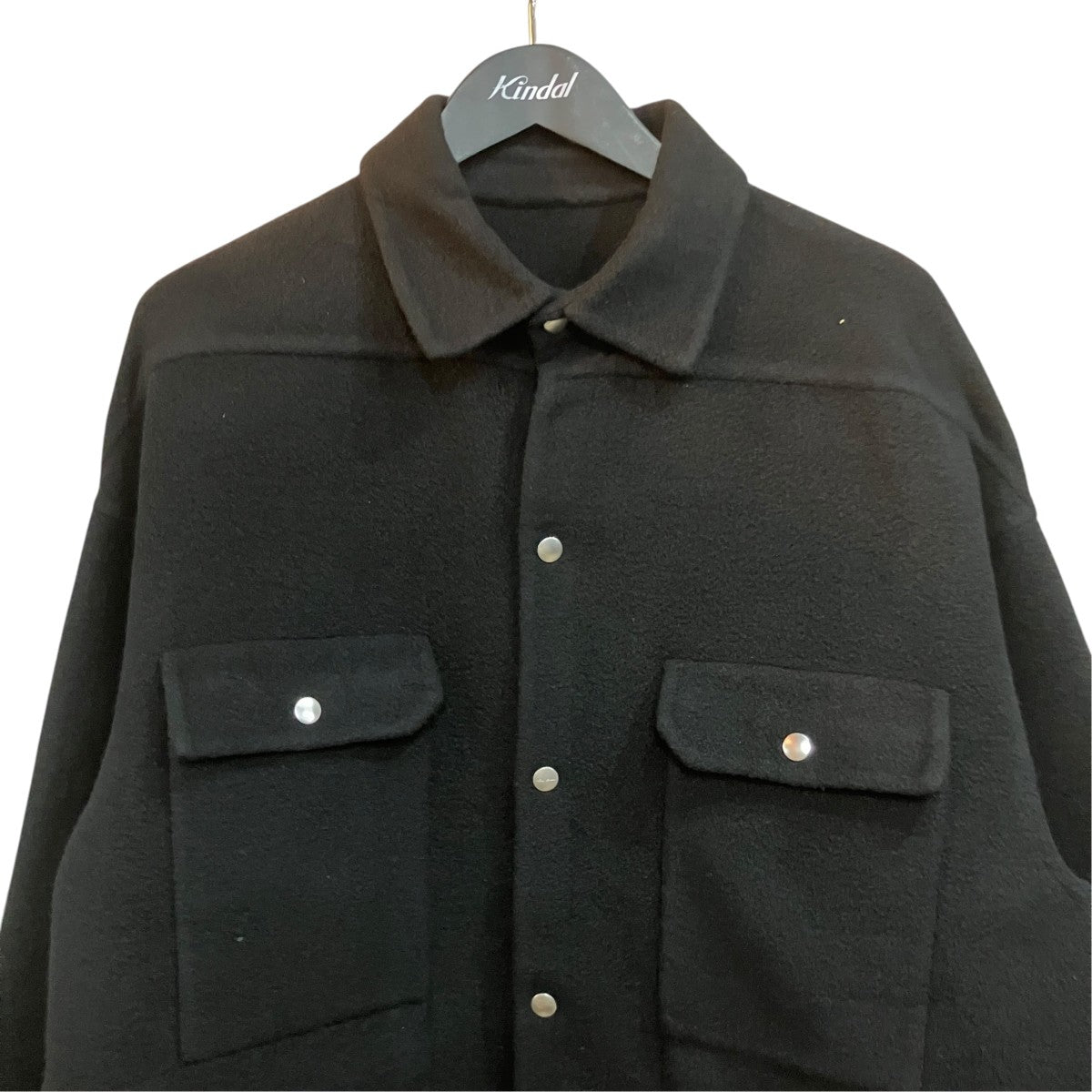 RICK OWENS カシミヤアウターシャツRP02B6721-DD 古着・中古-3枚目のアイテム画像