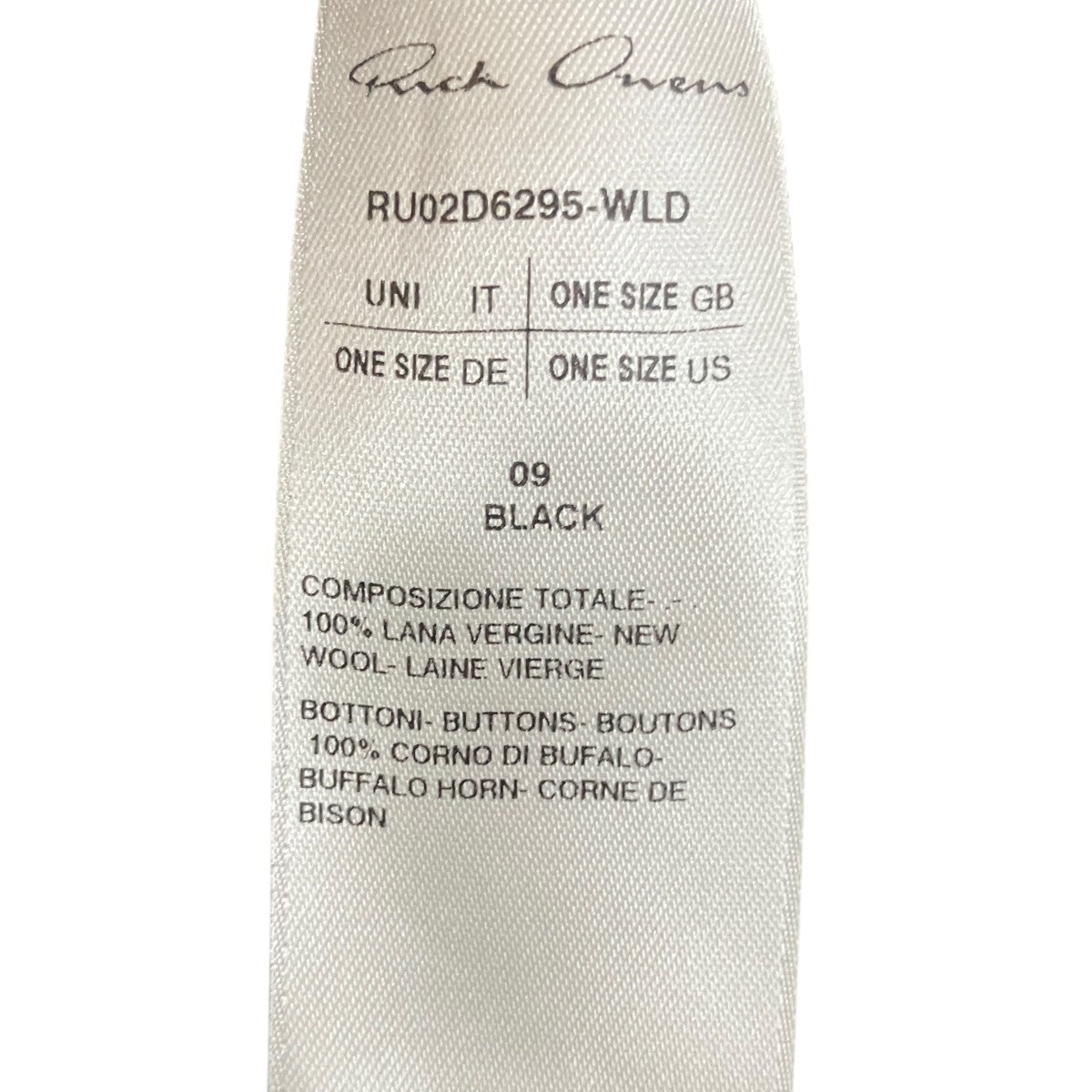 RICK OWENS ジャンボ タバード トップRU02D6295-WLD 古着・中古-5枚目のアイテム画像