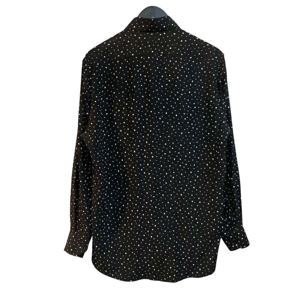 Saint Laurent Paris シルクドットシャツ564172 古着・中古-2枚目のアイテム画像