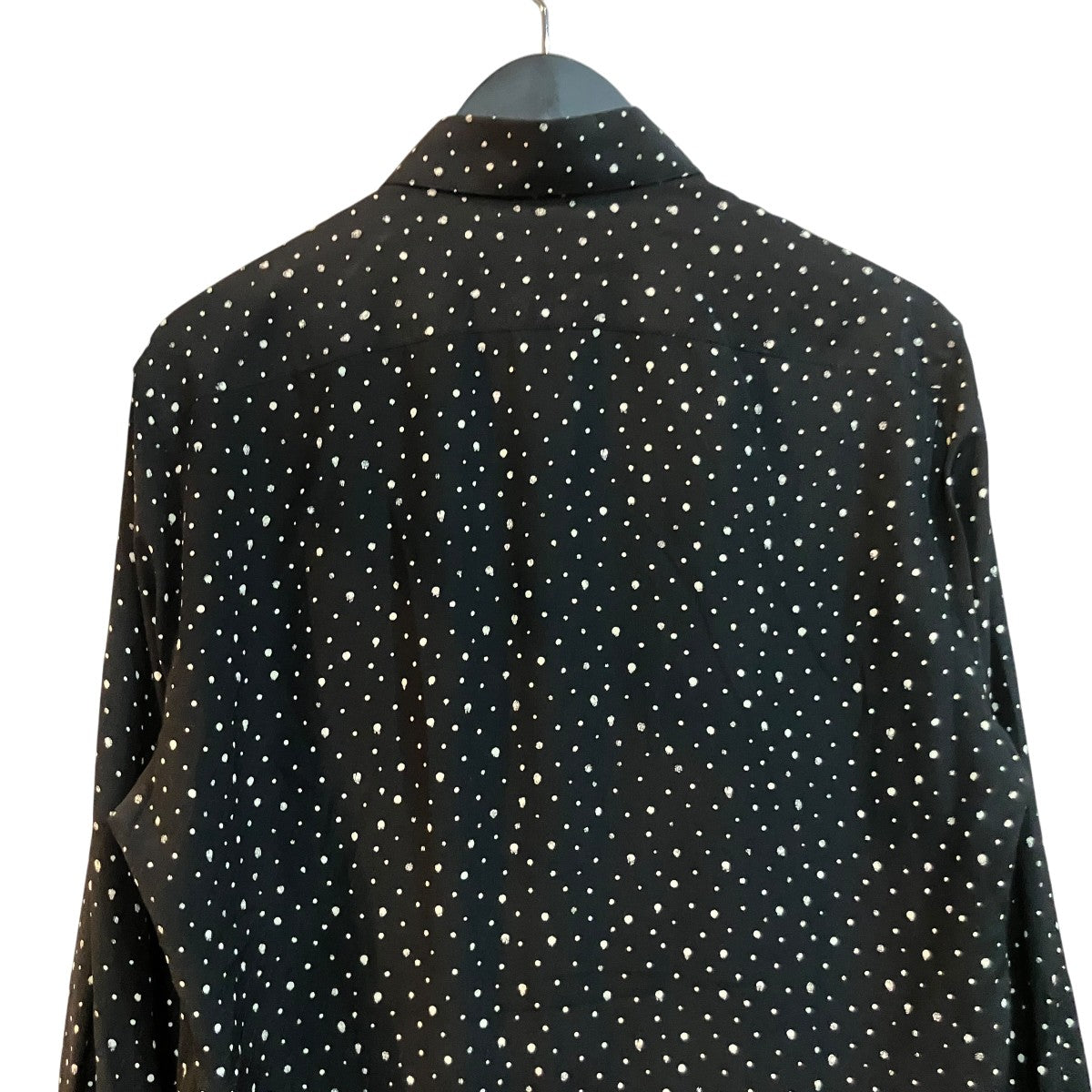 Saint Laurent Paris シルクドットシャツ564172 古着・中古-4枚目のアイテム画像