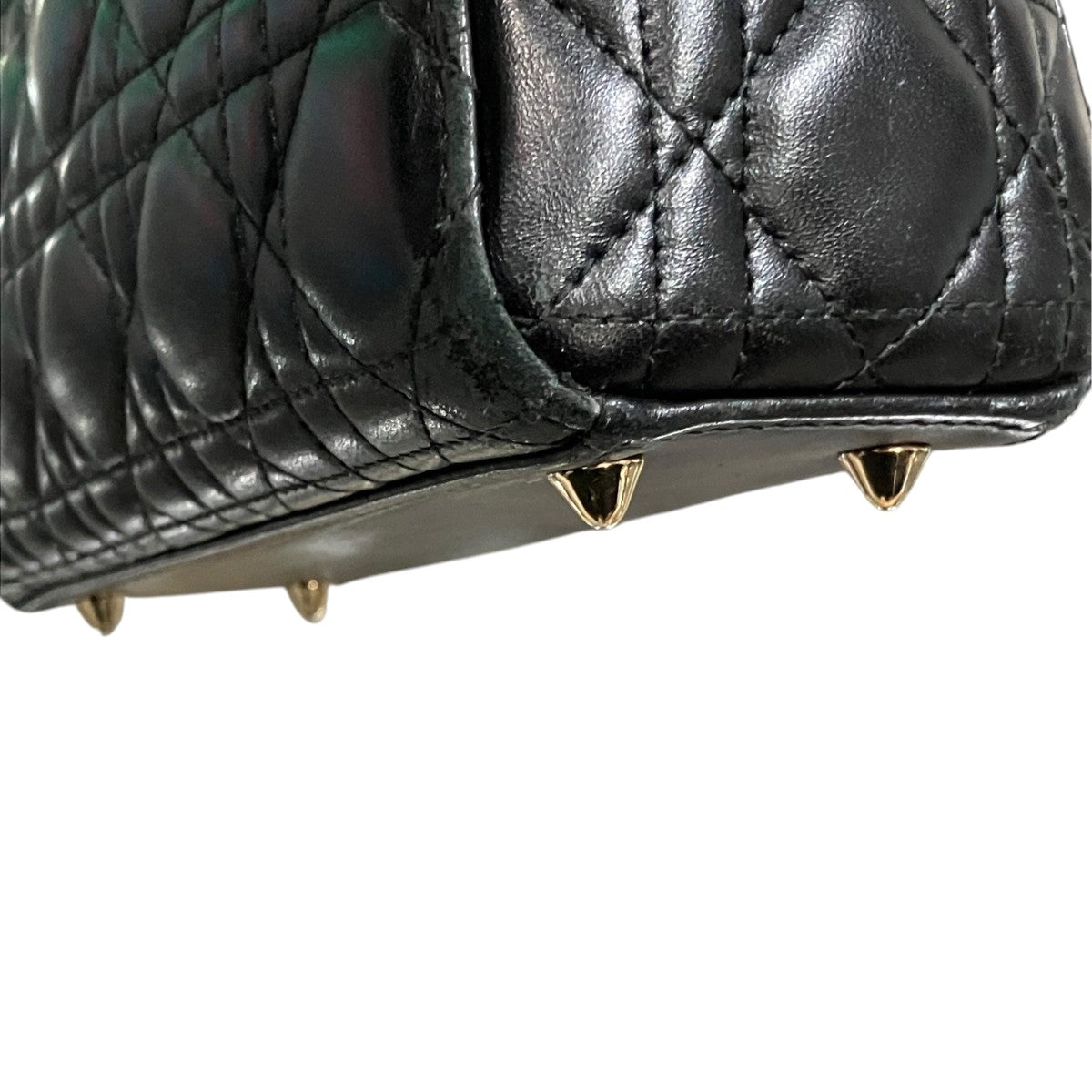 Christian Dior Lady Dior My ABCDiorカナ―ジュラムスキンミニ2WAYショルダーバッグ 古着・中古-5枚目のアイテム画像