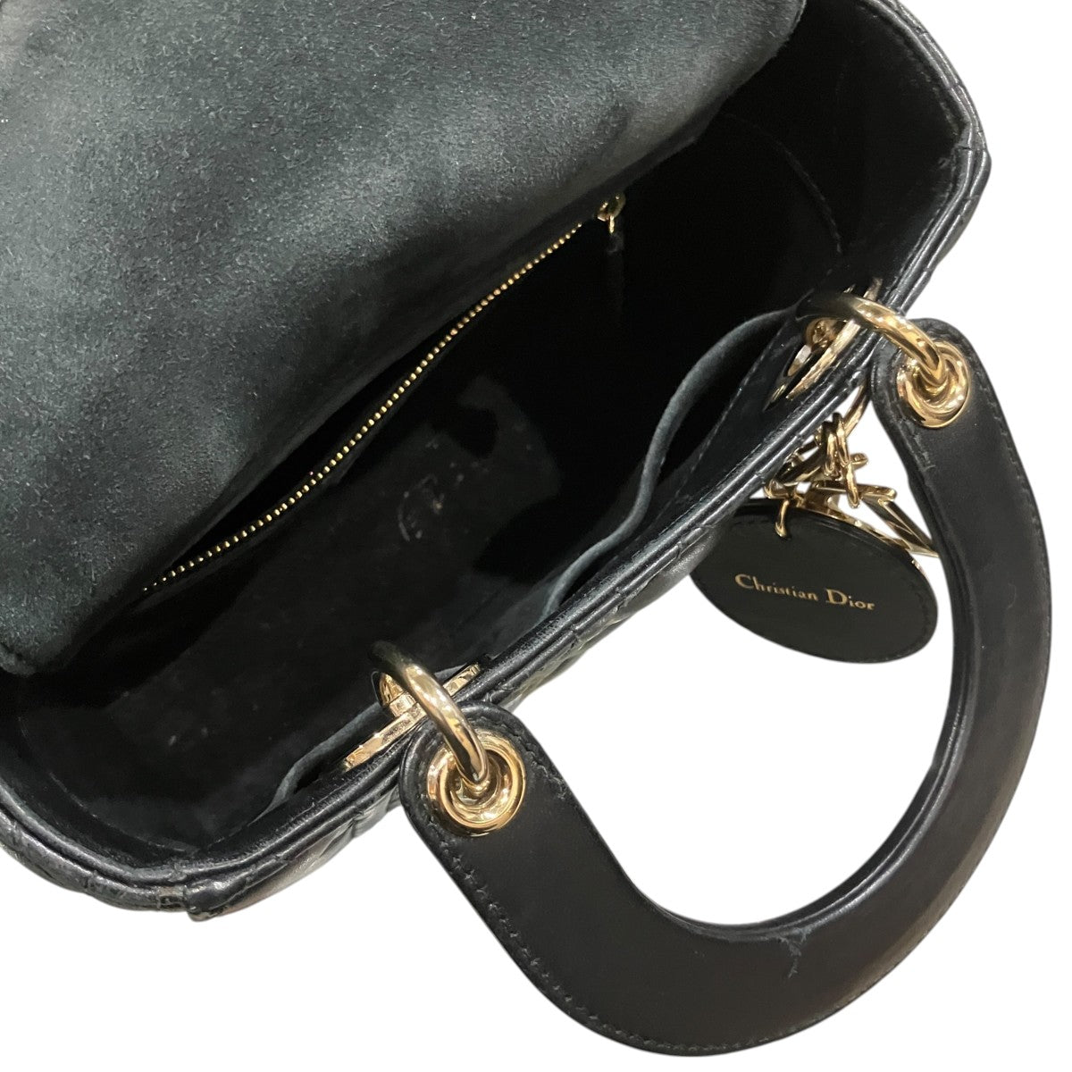 Christian Dior Lady Dior My ABCDiorカナ―ジュラムスキンミニ2WAYショルダーバッグ 古着・中古-8枚目のアイテム画像