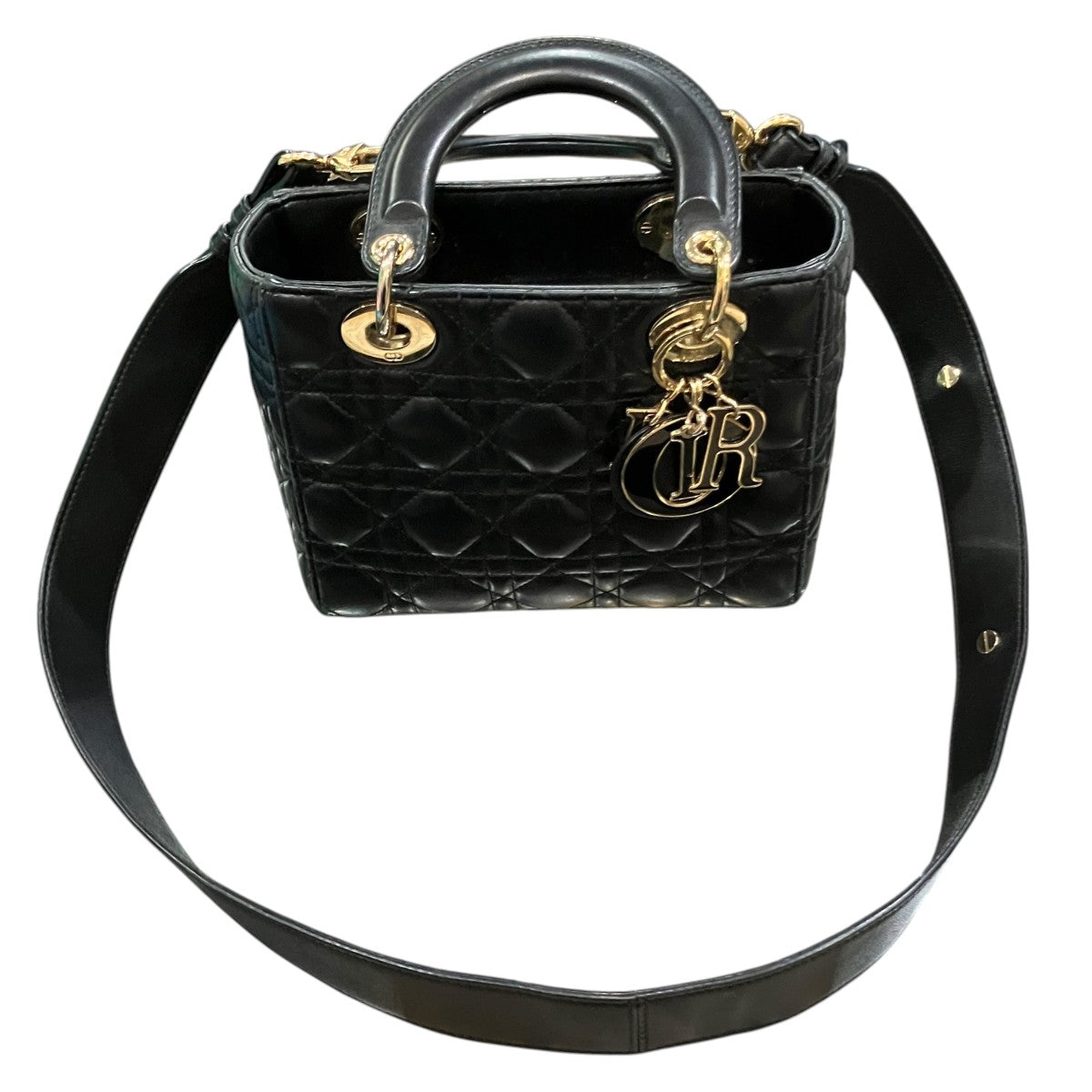 Christian Dior Lady Dior My ABCDiorカナ―ジュラムスキンミニ2WAYショルダーバッグ 古着・中古-9枚目のアイテム画像