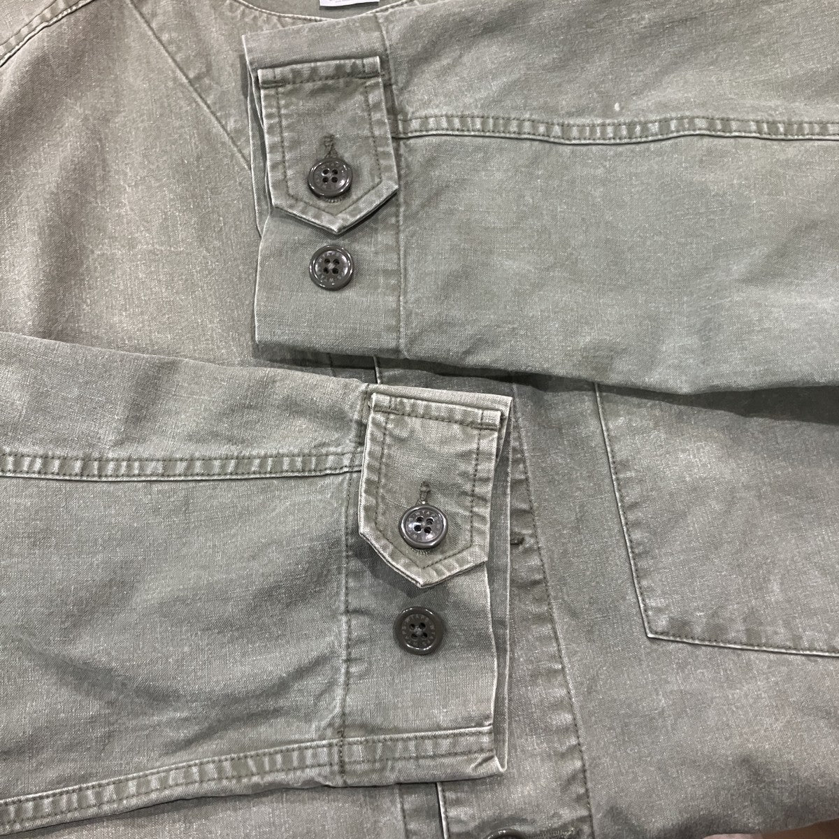 WTAPS SCOUT LS SHIRT ミリタリーシャツ 古着・中古-4枚目のアイテム画像