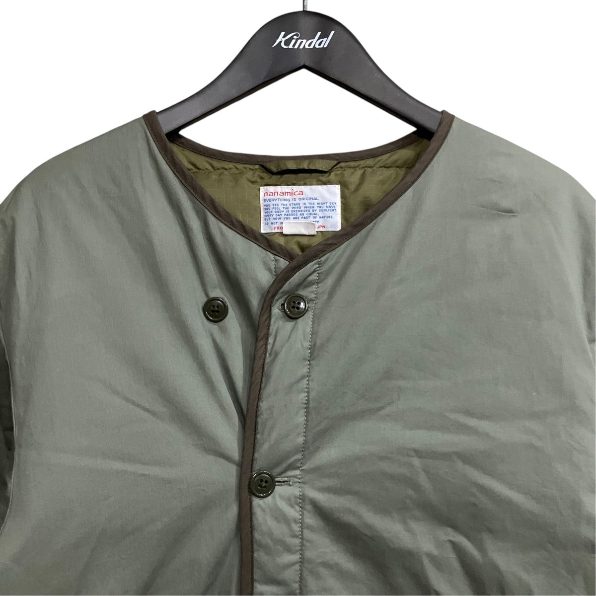 nanamica nanamican Down Cardigan 古着・中古-2枚目のアイテム画像