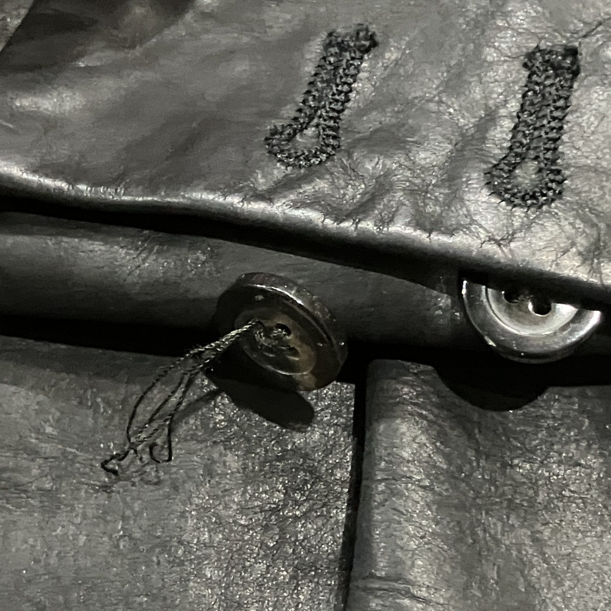 RICK OWENS leather jumbo tatlin jacket レザージャケット 古着・中古-5枚目のアイテム画像