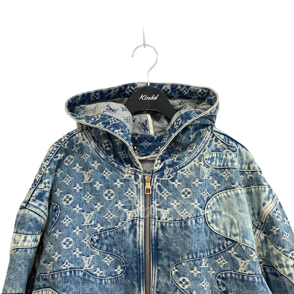 LOUIS VUITTON(ルイヴィトン) 22SS×NIGO モノグラム総柄パッチワークジップアップデニムジャケット