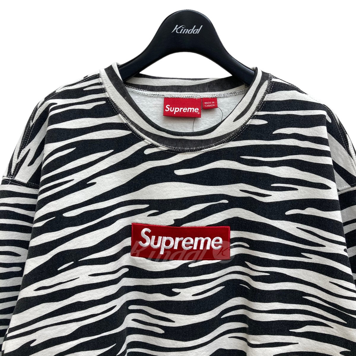 SUPREME(シュプリーム) 22AW Box Logo Crewneck Zebra スウェット