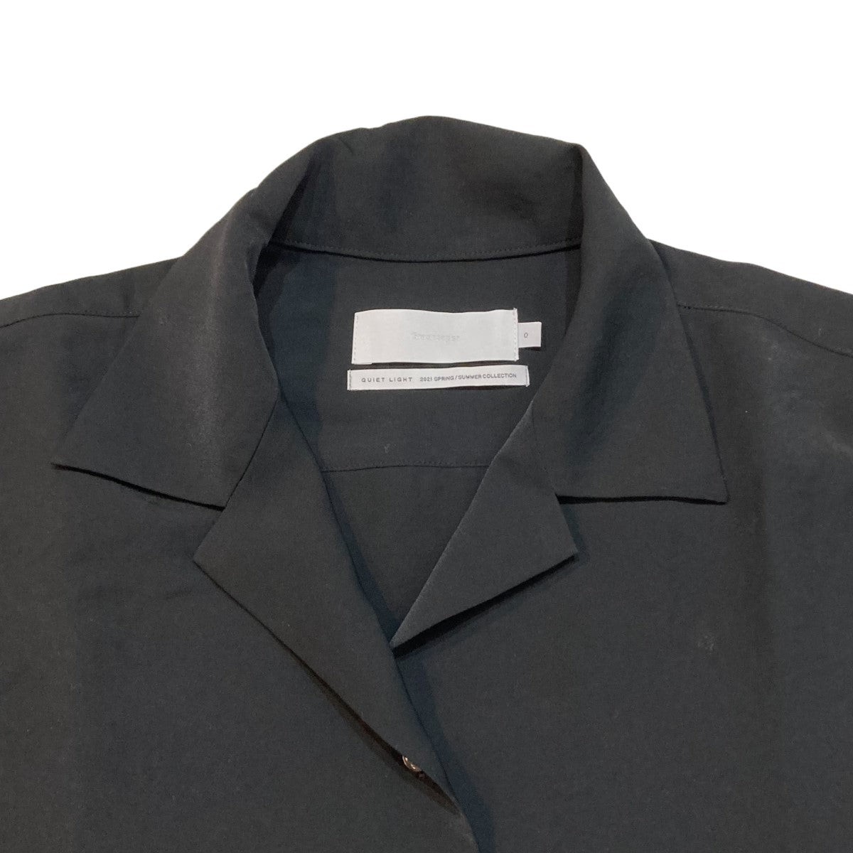 Graphpaper(グラフペーパー) Matte Satin Open Collar Shirt サテン ...