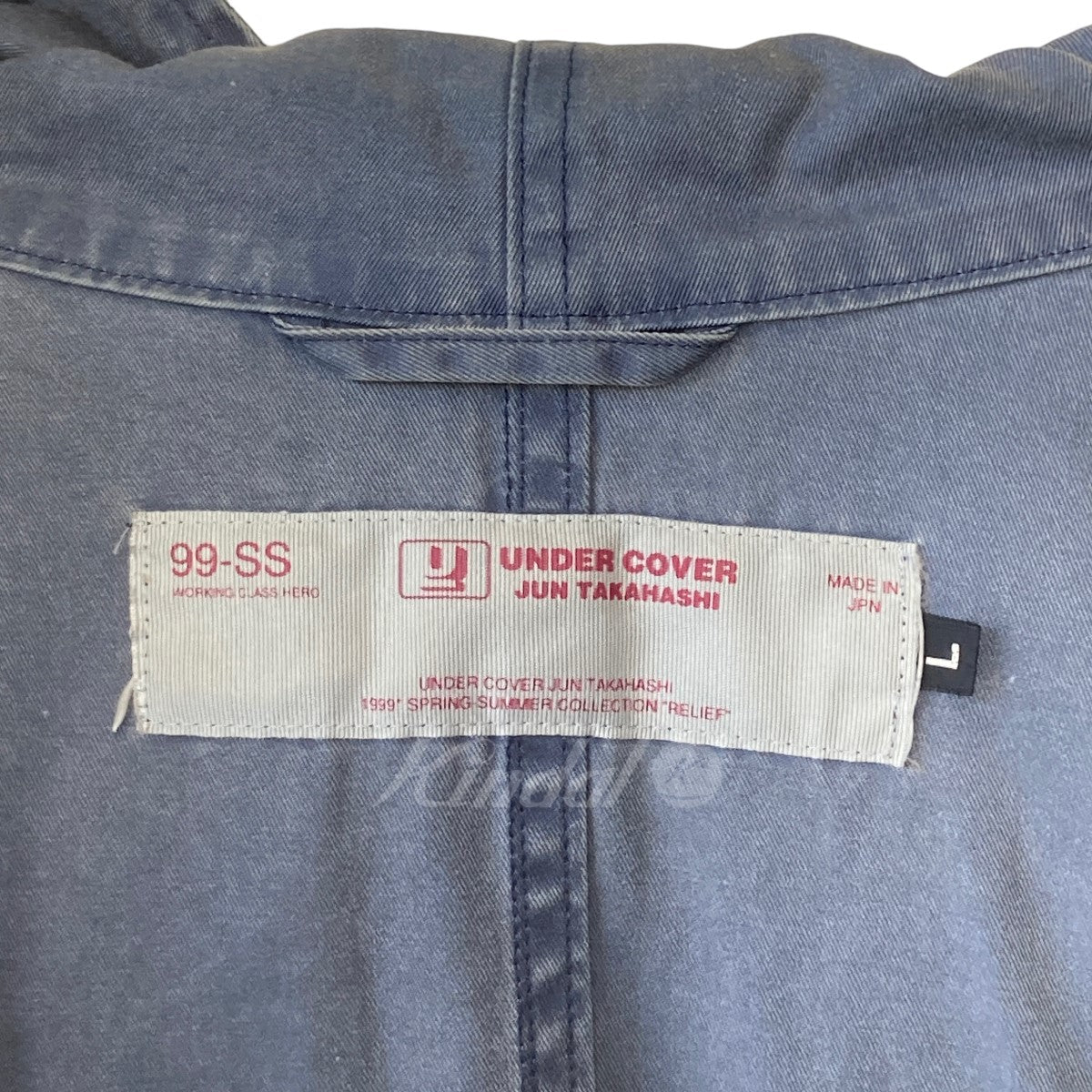 UNDERCOVER(アンダーカバー) 99SS RELIEF モッズコート C203 ブルー