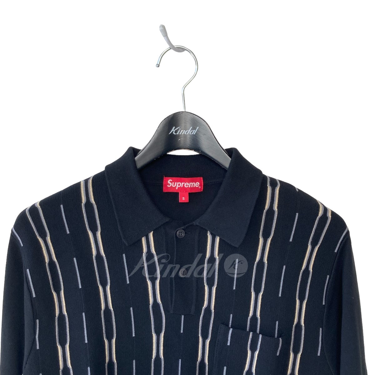 SUPREME(シュプリーム) 18AW Vertical Stripe Knit L／S Polo