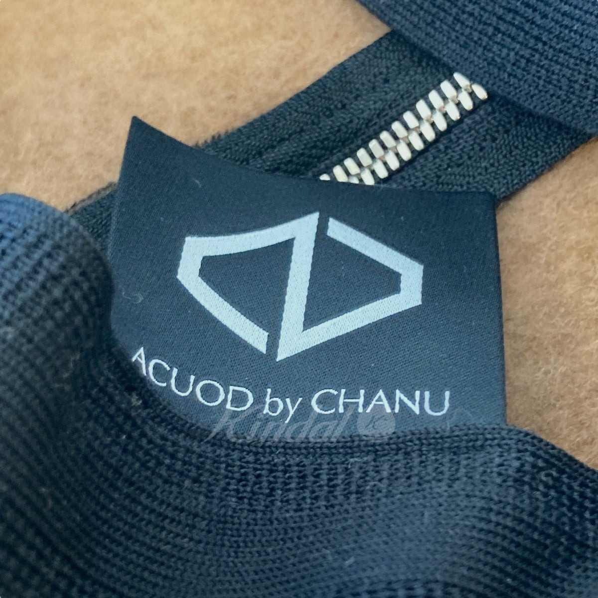 ACUOD by CHANU(アクオド バイ チャヌ) zip beret ベレー帽 ブラウン 