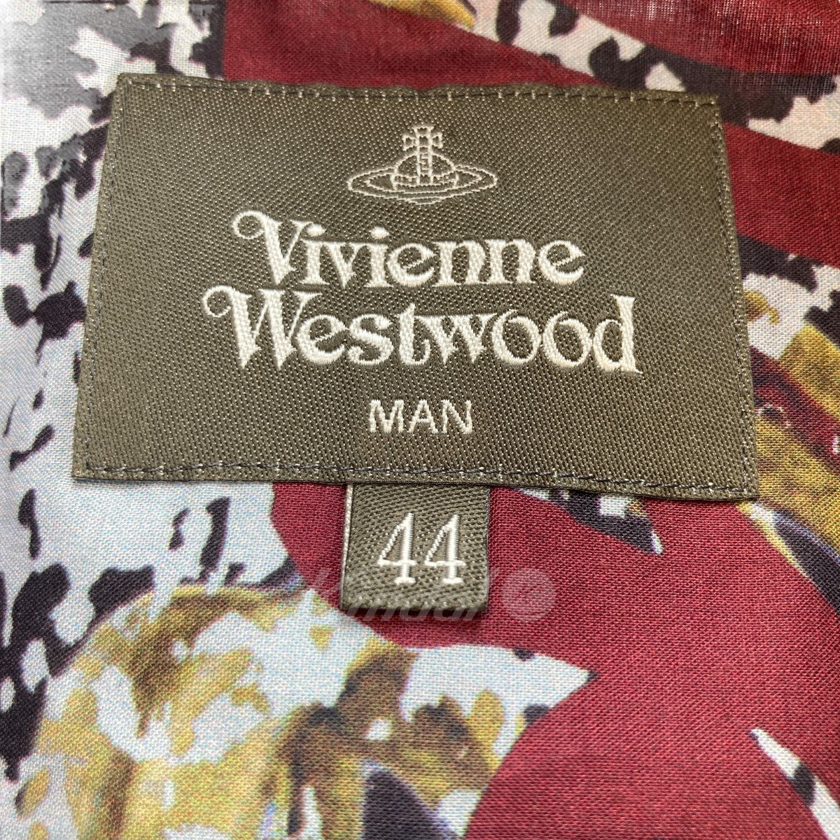 Vivienne Westwood MAN(ヴィヴィアンウエストウッドマン) FREEDOM FIGHTER PUZZLE ROSE クラシックシャツ  VW-WR-79320 レッド サイズ 44｜【公式】カインドオルオンライン ブランド古着・中古通販【kindal】