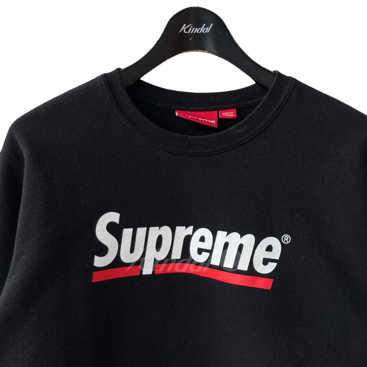 SUPREME(シュプリーム) 20SS Underline Crewneck ブラック サイズ 13｜【公式】カインドオルオンライン  ブランド古着・中古通販【kindal】