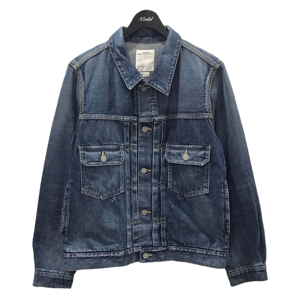 VISVIM(ビズビム) 20AW デニムジャケット Social Sculpture 101 Jacket D1001 0120205006002  0120205006002 インディゴ サイズ 3｜【公式】カインドオルオンライン ブランド古着・中古通販【kindal】