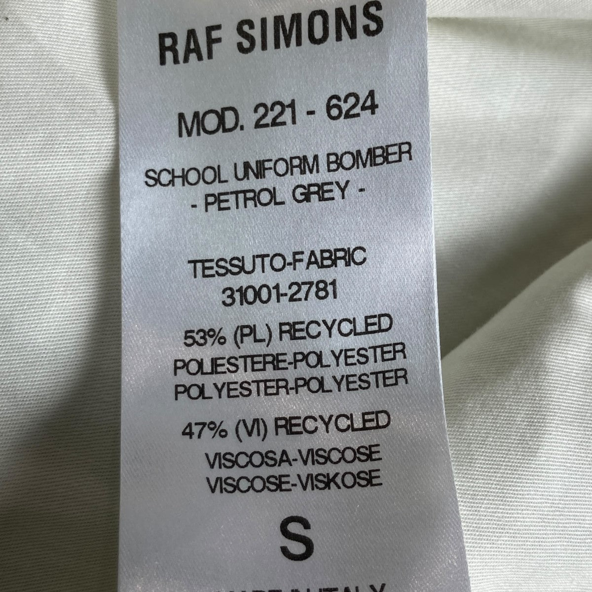 RAF SIMONS(ラフシモンズ) 22SSSchool uniform bomber花柄ボンバージャケット221-624