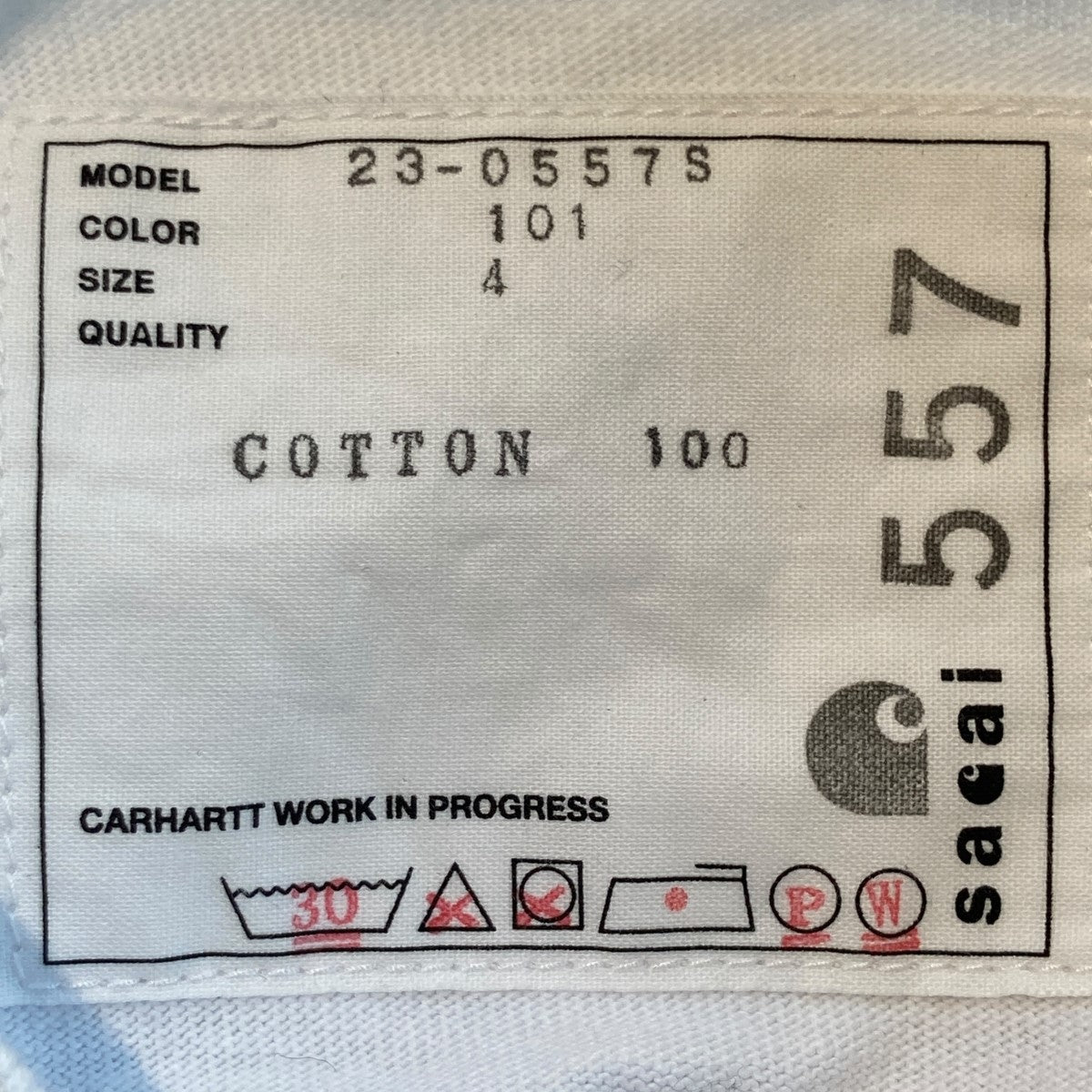 sacai(サカイ) Carhartt WIP T-shirtポケットTシャツ23-0557S 23-0557S ...