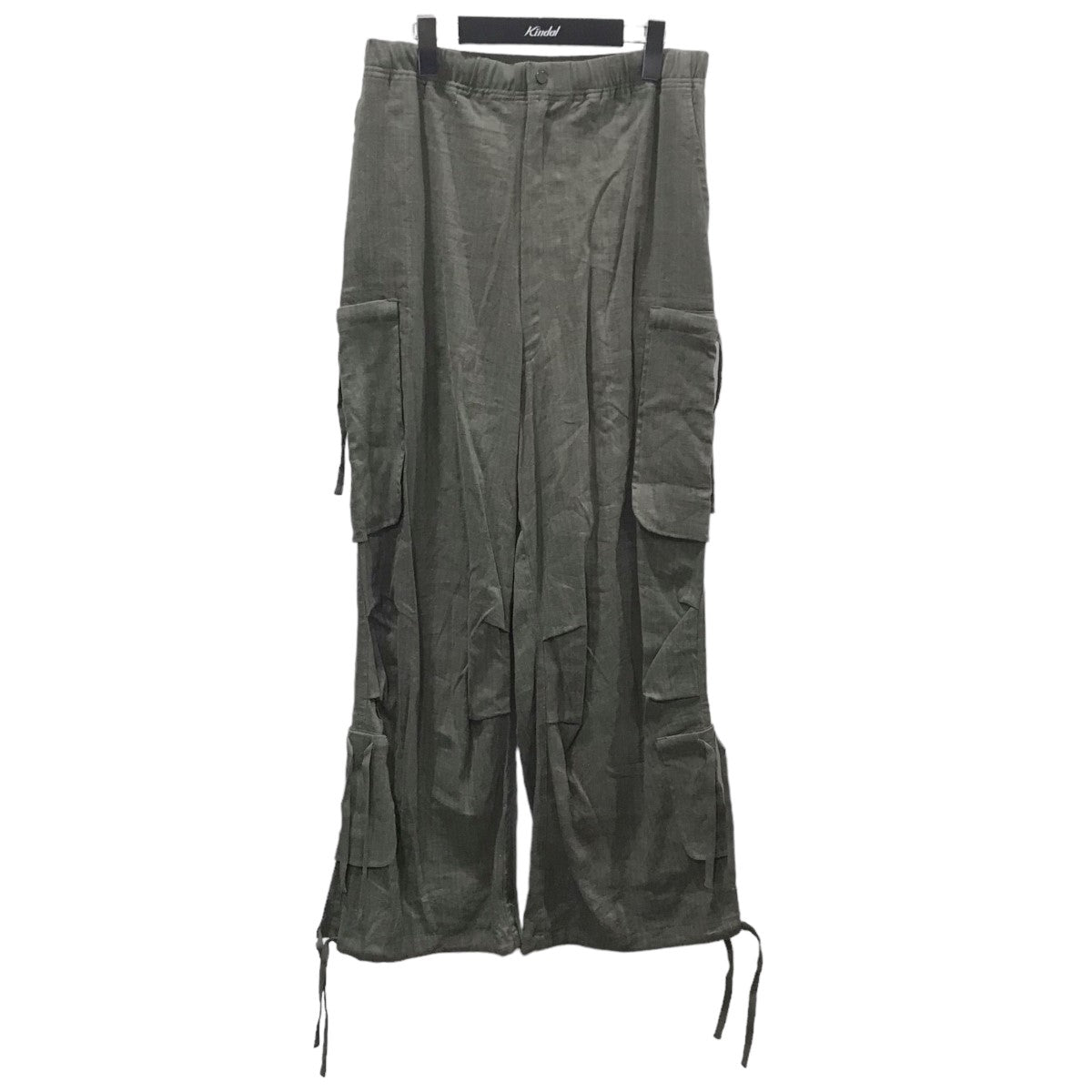 23SS ストライプ柄カーゴパンツ DRAWSTRING PK CARGO PANTS ドローストリングポケットカーゴパンツ 23SS-PA9-006