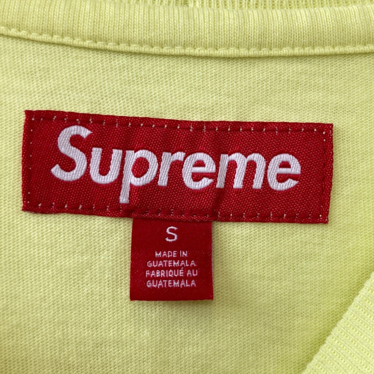 Supreme Face L/S Tee イエロー S シュプリーム Supreme(シュプリーム) 24SSWashed Tag S／S TopTシャツ
