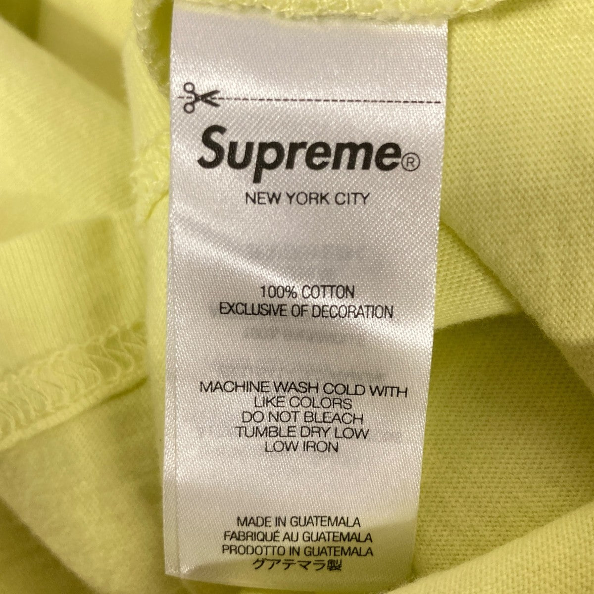 24SSWashed Tag S／S TopTシャツ
