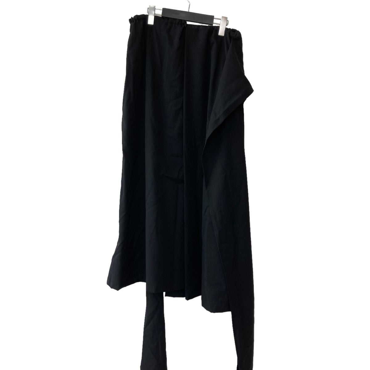 Yohji Yamamoto pour homme(ヨウジヤマモトプールオム) FLARED SKIRT WITH WAIST WRAP  DETAILHJ-S01-100 HJ-S01-100 ブラック サイズ 3｜【公式】カインドオルオンライン ブランド古着・中古通販【kindal】