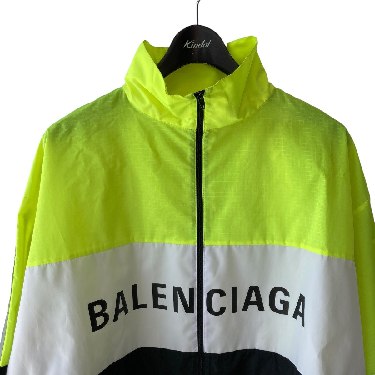 Balenciaga(バレンシアガ) Logo Printed JACKETトラックジャケット508903 グリーン サイズ:37 メンズ ジャケット・ブルゾン 中古・古着