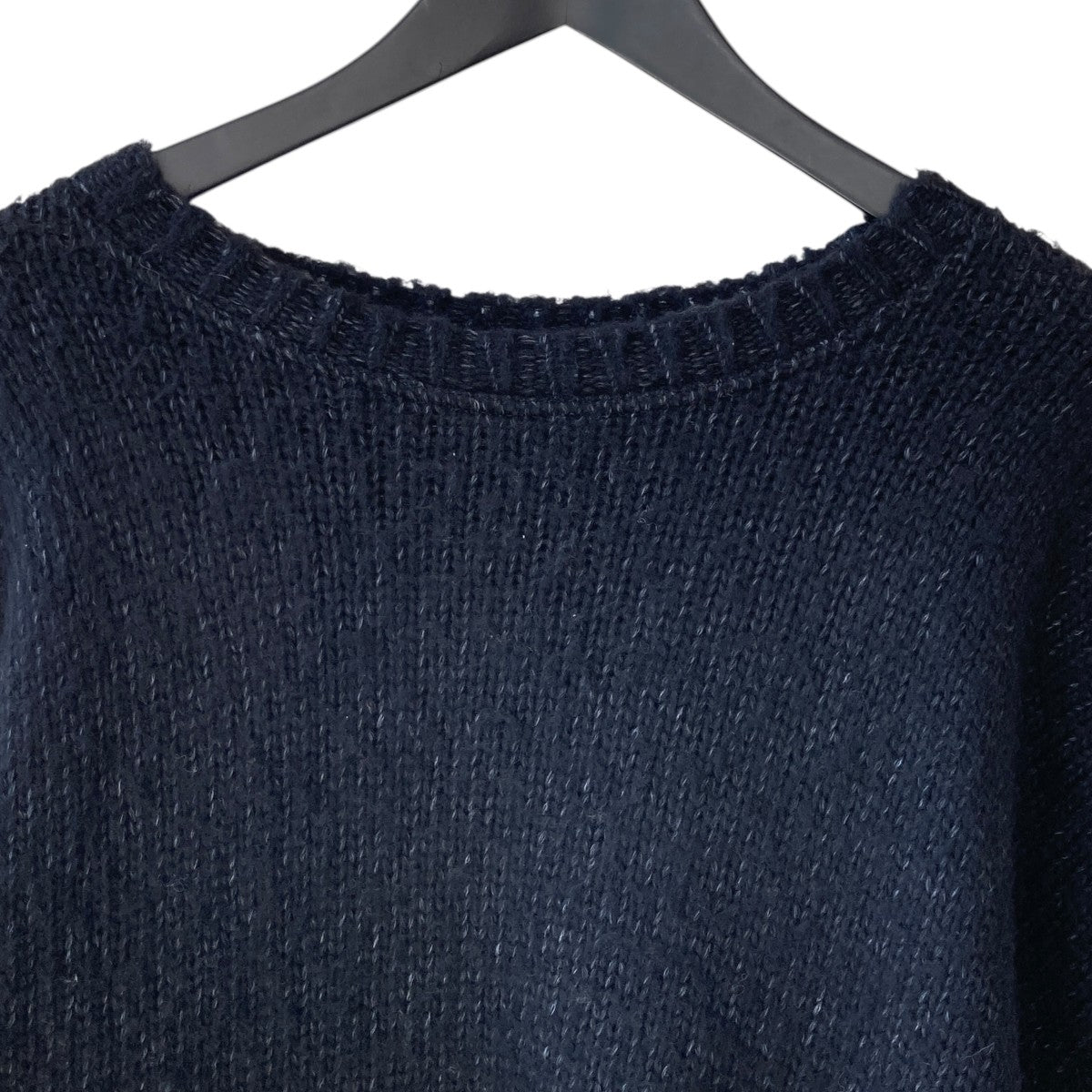 ASKYURSELF BRUSHED CHECKERED KNITチェッカーニットセーター 古着・中古-3枚目のアイテム画像