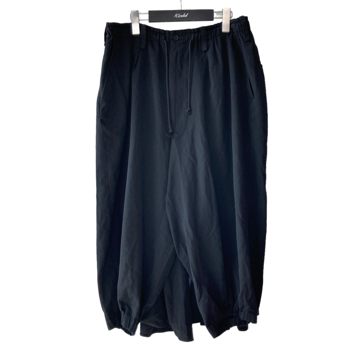 Yohji Yamamoto pour homme(ヨウジヤマモトプールオム) KARASU Pants Wrinkled GabardineパンツHH-P48-100  HH-P48-100 ブラック サイズ 3｜【公式】カインドオルオンライン ブランド古着・中古通販【kindal】