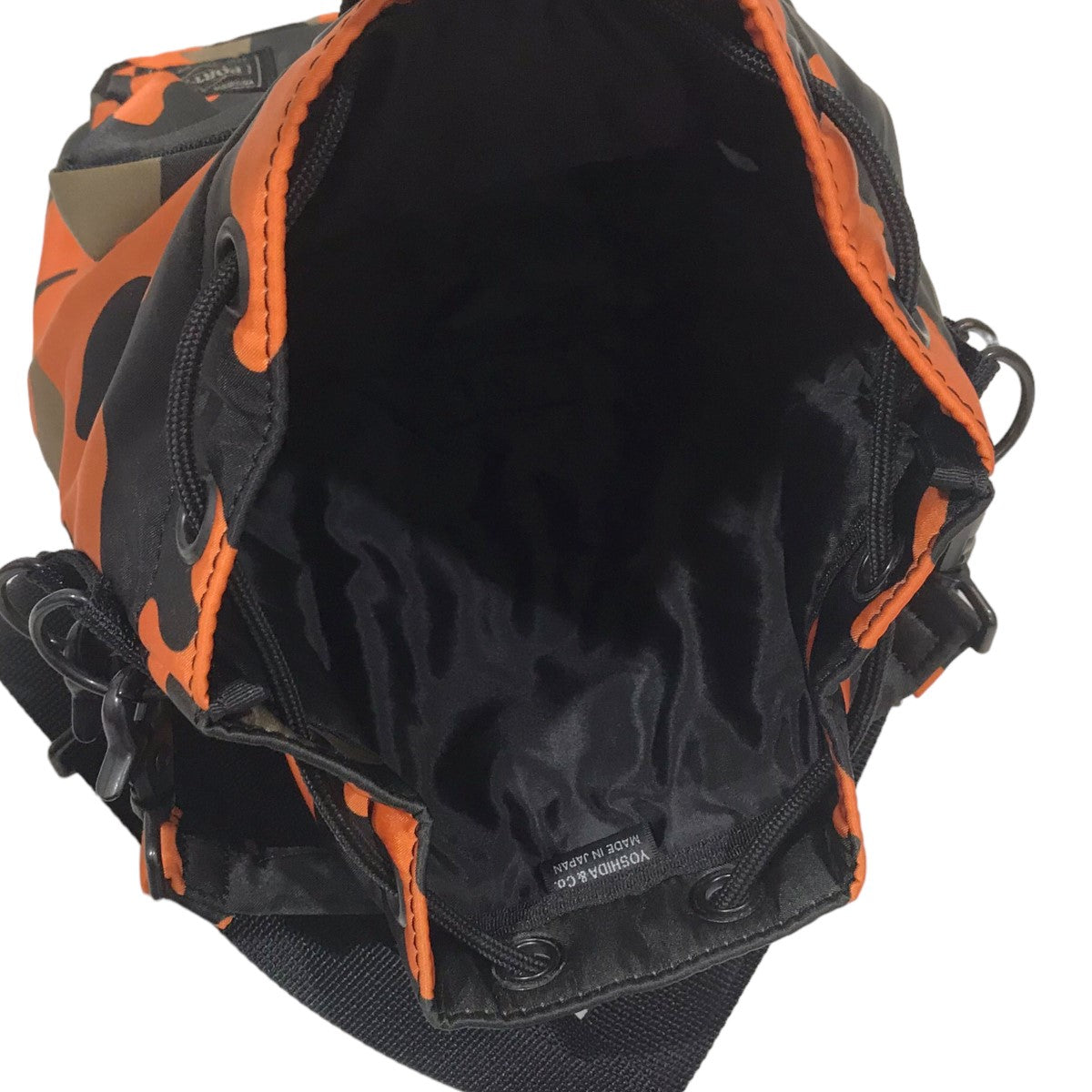 PORTER(ポーター) カモフラ柄2WAYショルダーバッグ トートバッグ Ps Camo Balloonsac バルーンサック 384-18192  384-18192 オレンジ・オリーブ・ブラック｜【公式】カインドオルオンライン ブランド古着・中古通販【kindal】