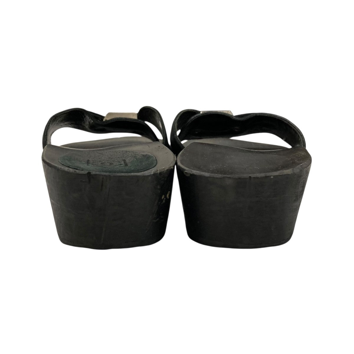 CHANEL 37 ブラックレザー ミュール Chanel Slingback Loafer, Size 37. 5 EU