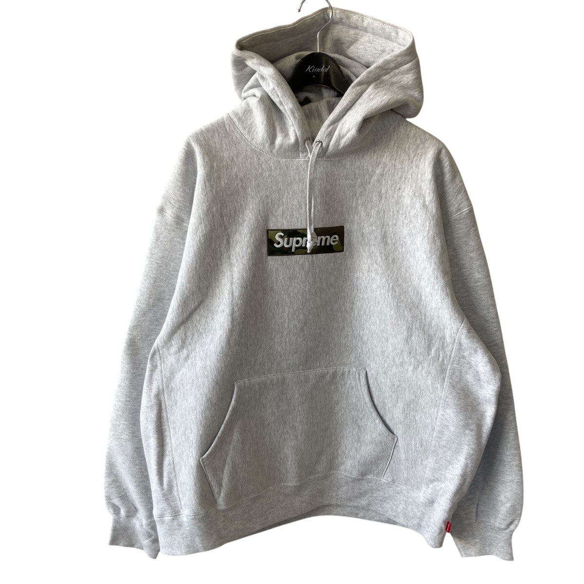 Supreme Box Logo Hooded Sweatshirt grey