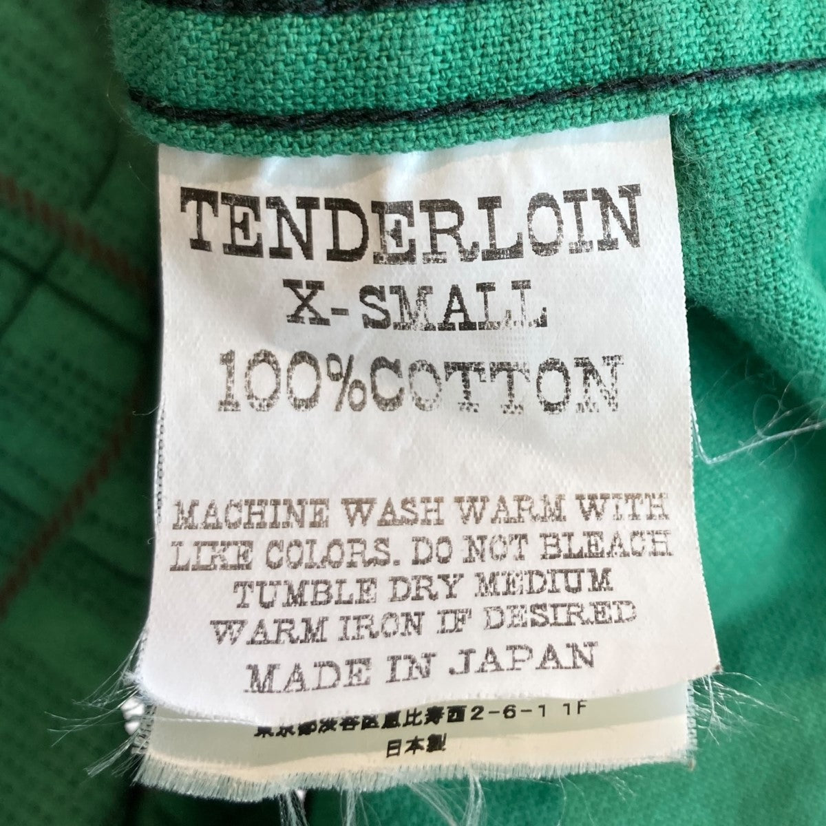 TENDERLOIN(テンダーロイン) チェックシャツ グリーン、レッド サイズ XS｜【公式】カインドオルオンライン  ブランド古着・中古通販【kindal】