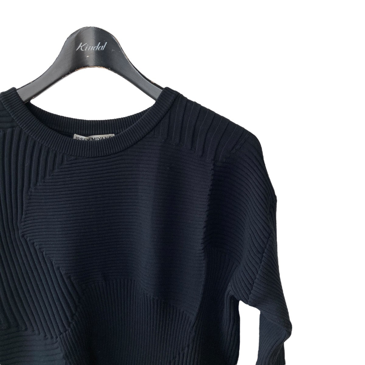 超美品　ISSEY MIYAKE +J/オンワードコラボワンピース　サイズ２黒 イッセイミヤケ A‐POC オフショルダーワンピース 黒 size2