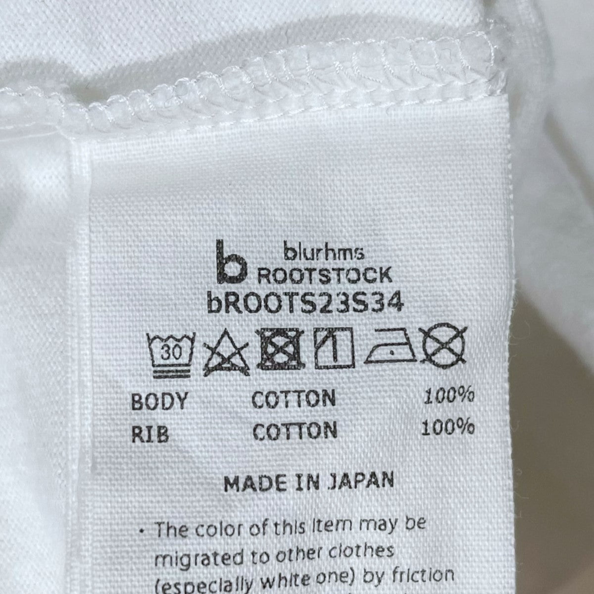 blurhms ROOTSTOCK プリントTシャツ ARMEE Print Tee BIG アーミープリントティー ビッグ bROOTS23S34 古着・中古-6枚目のアイテム画像