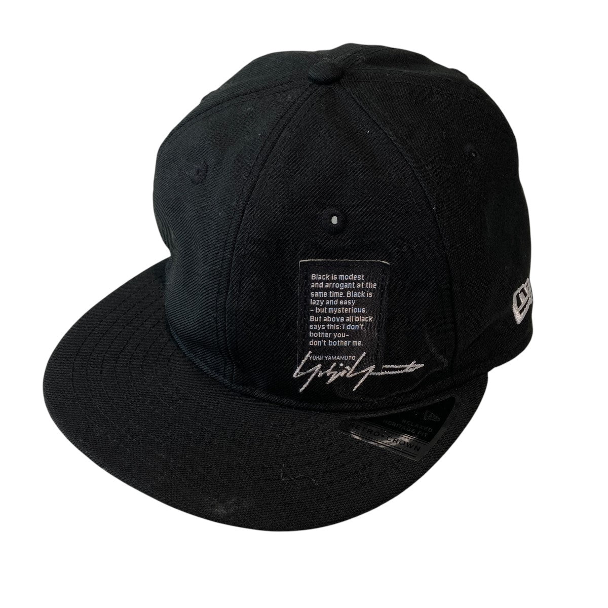 New Era×Yohji Yamamoto pour homme 59FIFTY YY LABEL LOGOキャップHE-H80-972  HE-H80-972 ブラック｜【公式】カインドオルオンライン ブランド古着・中古通販【kindal】