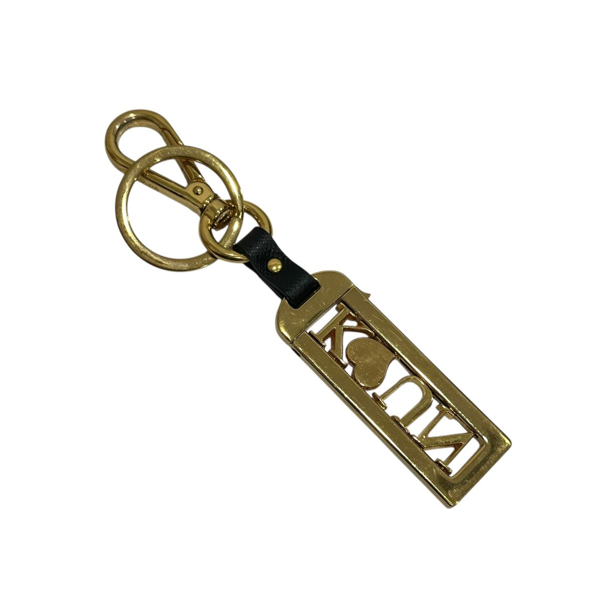 売れ筋新商品 PRADA(プラダ) キーチャーム ゴールド×ブラック｜【公式 小物