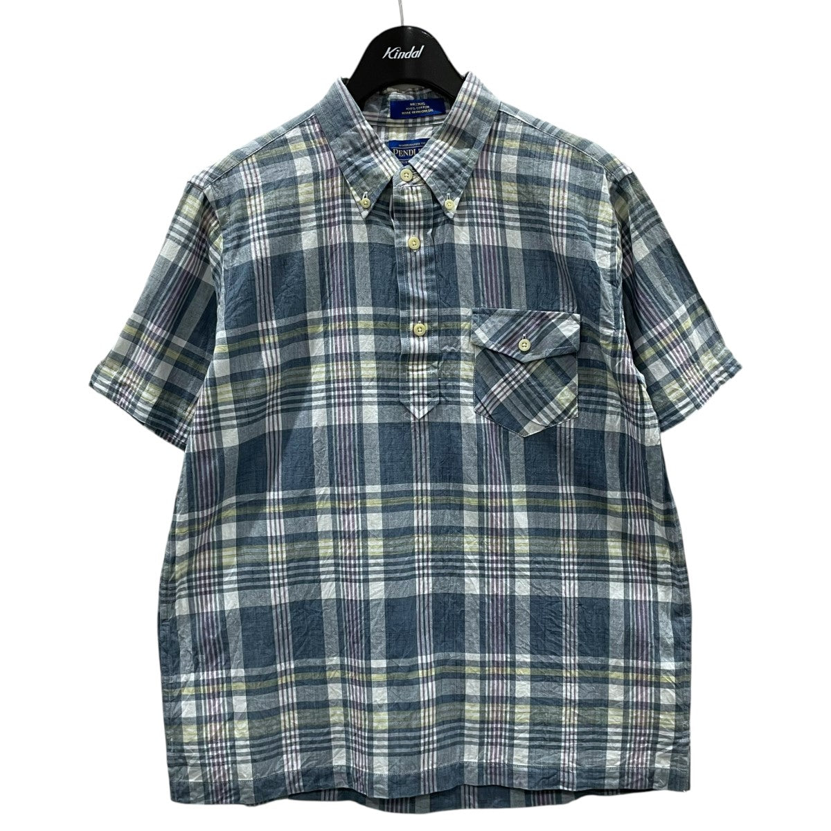 PENDLETON チェック柄半袖ボタンダウンシャツ 古着・中古-1枚目のアイテム画像
