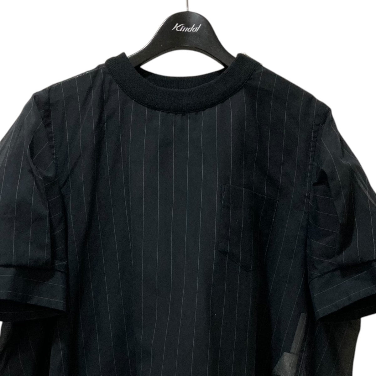 sacai(サカイ) BLUSA CHALK STRIPE ストライプシアーブラウス 23